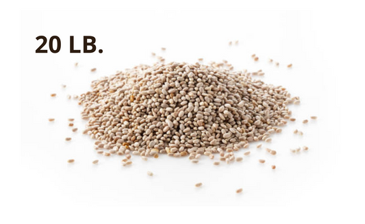 White Chia Seeds, 20 lb., Limited Supply!